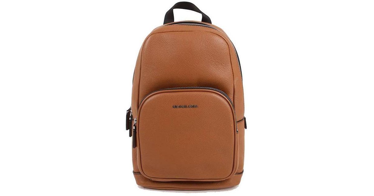 Michael Kors Cooper Pebbled Leather Commuter Slingpack Backpack in