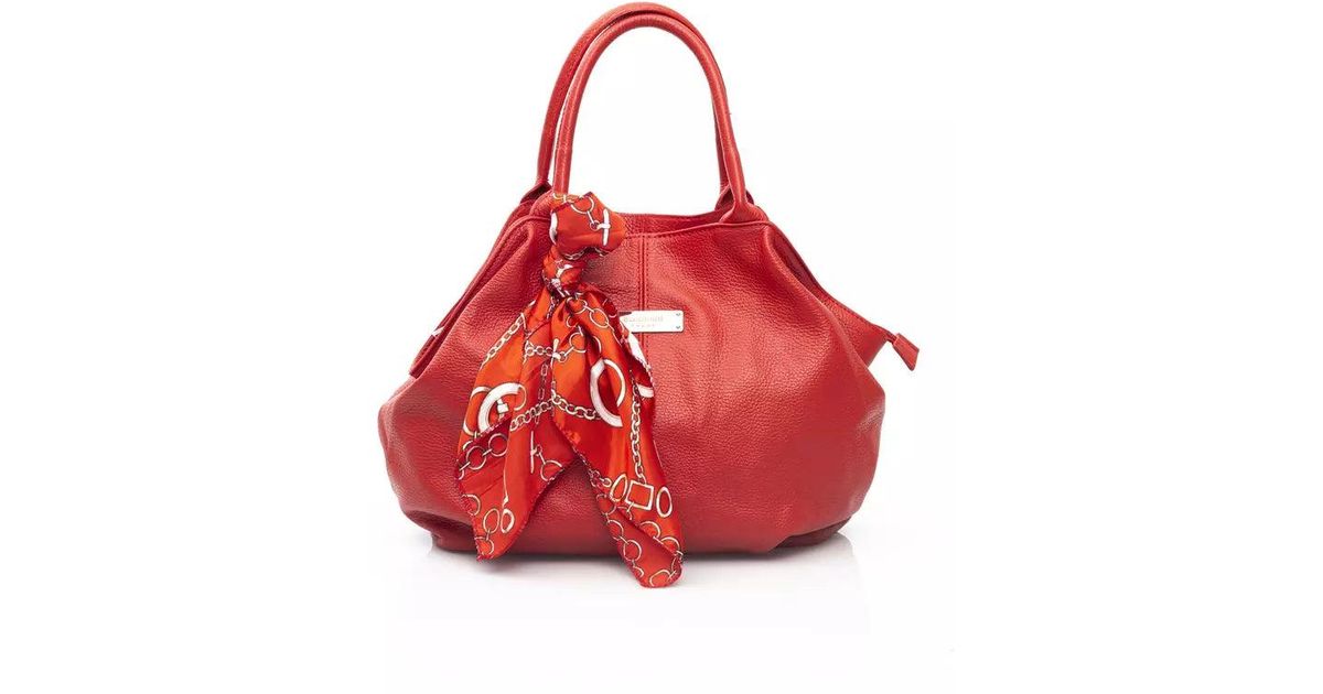 Baldinini Cowhide Shoulder Bag in Red | Lyst
