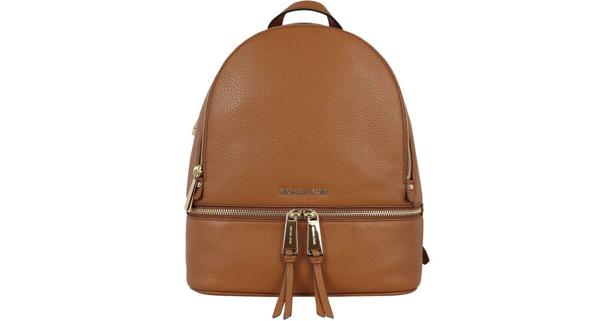 Michael Kors Leather Backpack in Brown Save 22 Lyst UK