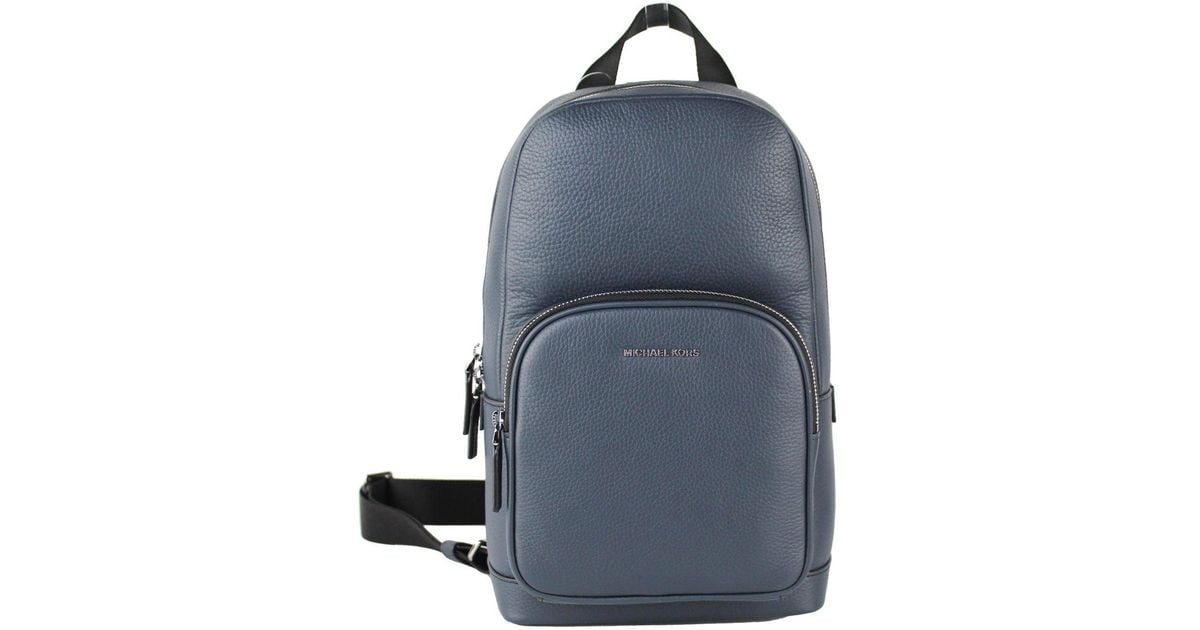 Michael Kors Cooper Pebbled Leather Commuter Slingpack Backpack in ...