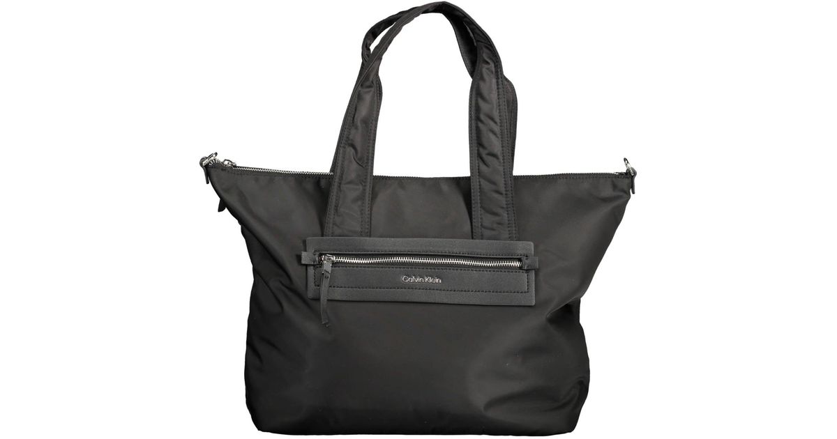 Calvin Klein Polyester Handbag$1 in Black | Lyst