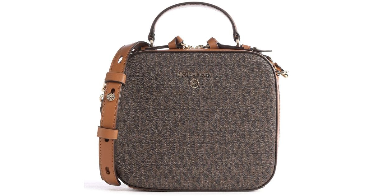 Michael Kors Jet Set Charm Medium Top Handle Crossbody Bag in Brown mk