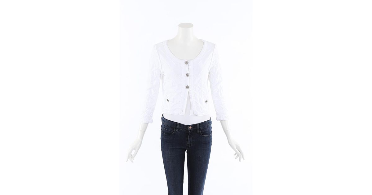 chanel cropped cardigan