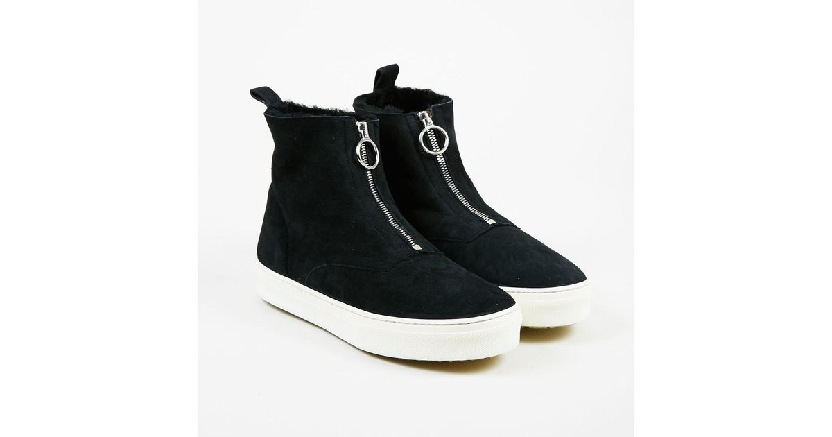 celine shearling boots