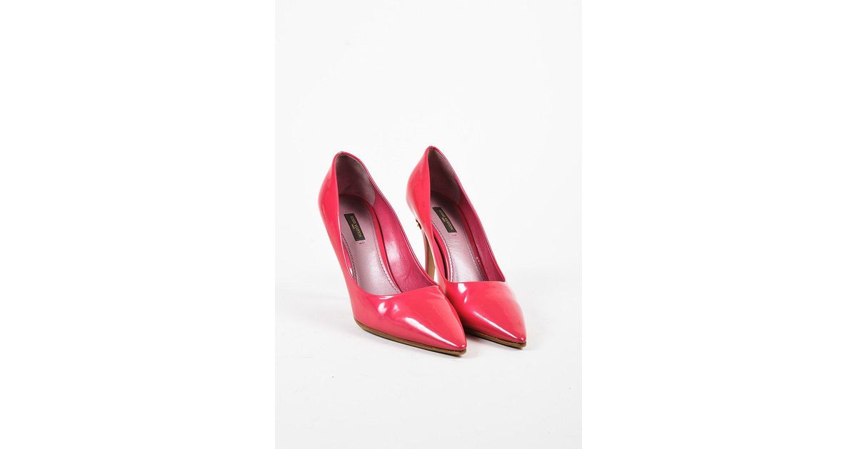 pink patent leather shoes