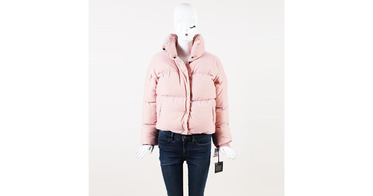 sam velvet puffer jacket