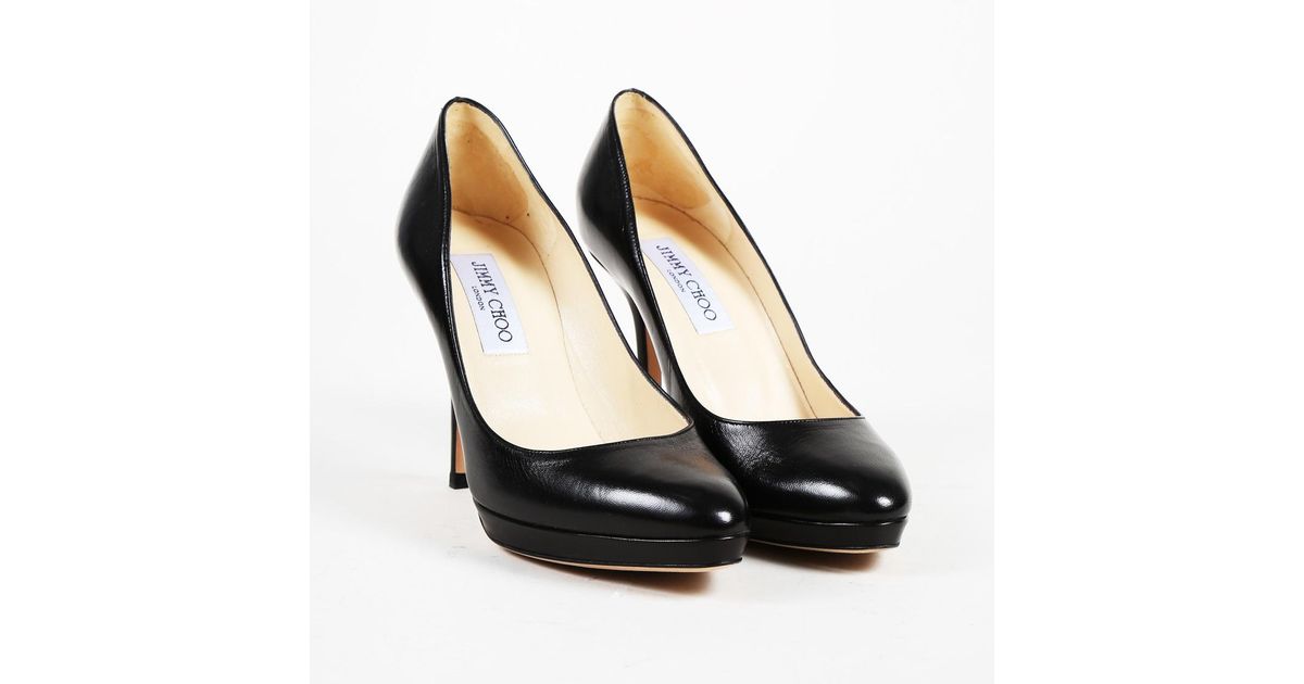 jimmy choo round toe pump