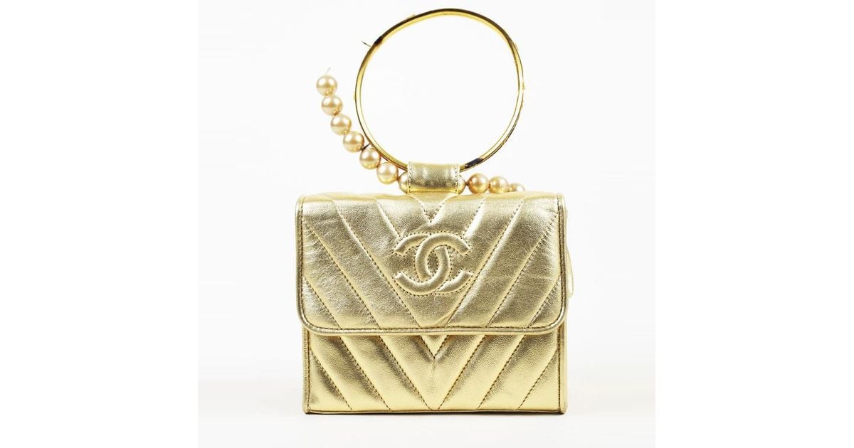 vintage gold bag