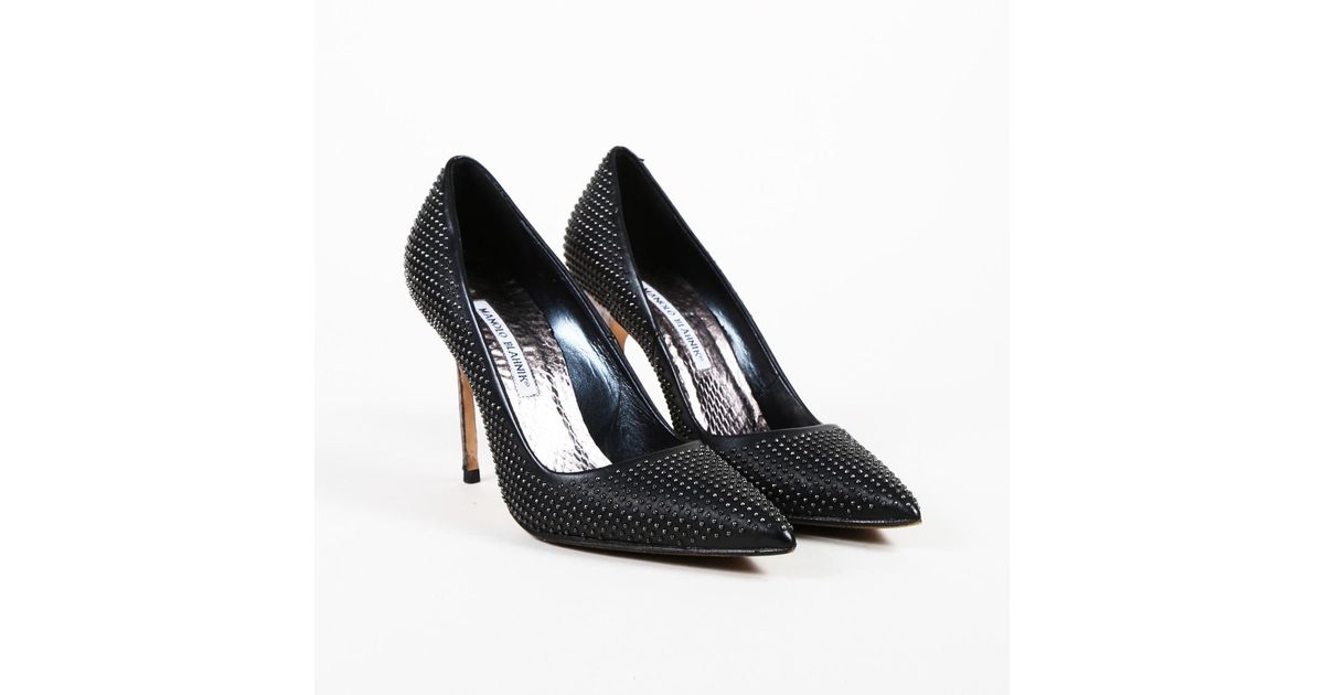 manolo blahnik snakeskin pumps