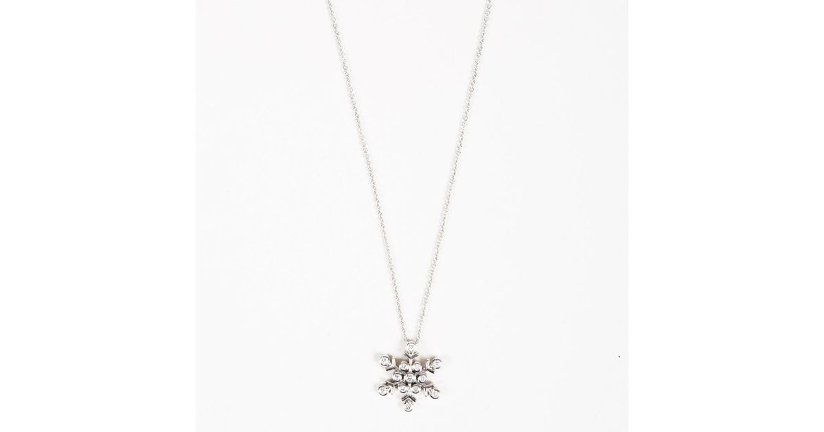 tiffany snowflake diamond necklace