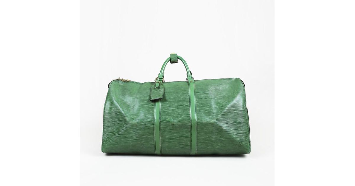 louis vuitton green duffle bag