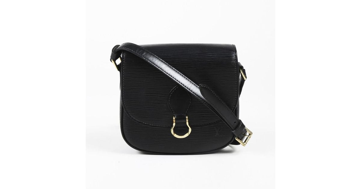 Louis Vuitton Vintage Black Epi Leather &quot;st. Cloud&quot; Pm Crossbody Bag - Lyst