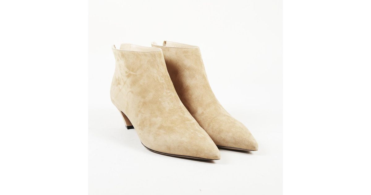 suede pointed ankle boots