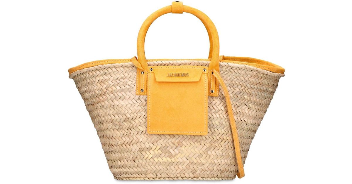 jacquemus le panier soleil straw bag