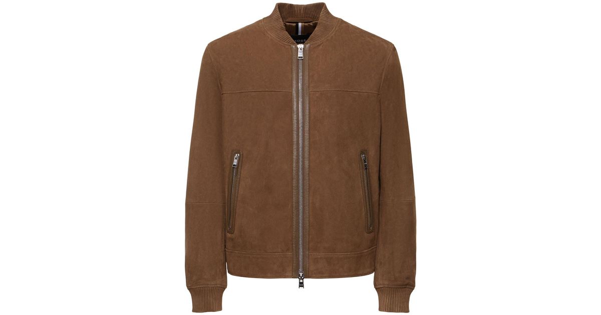 Malbano3 Zip-up Suede Jacket