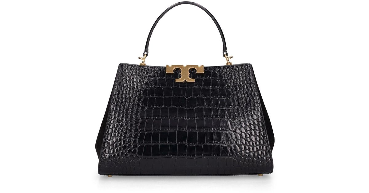 Tory burch embossed satchel sale