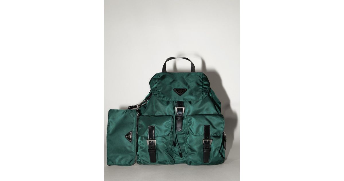 prada canvas backpack