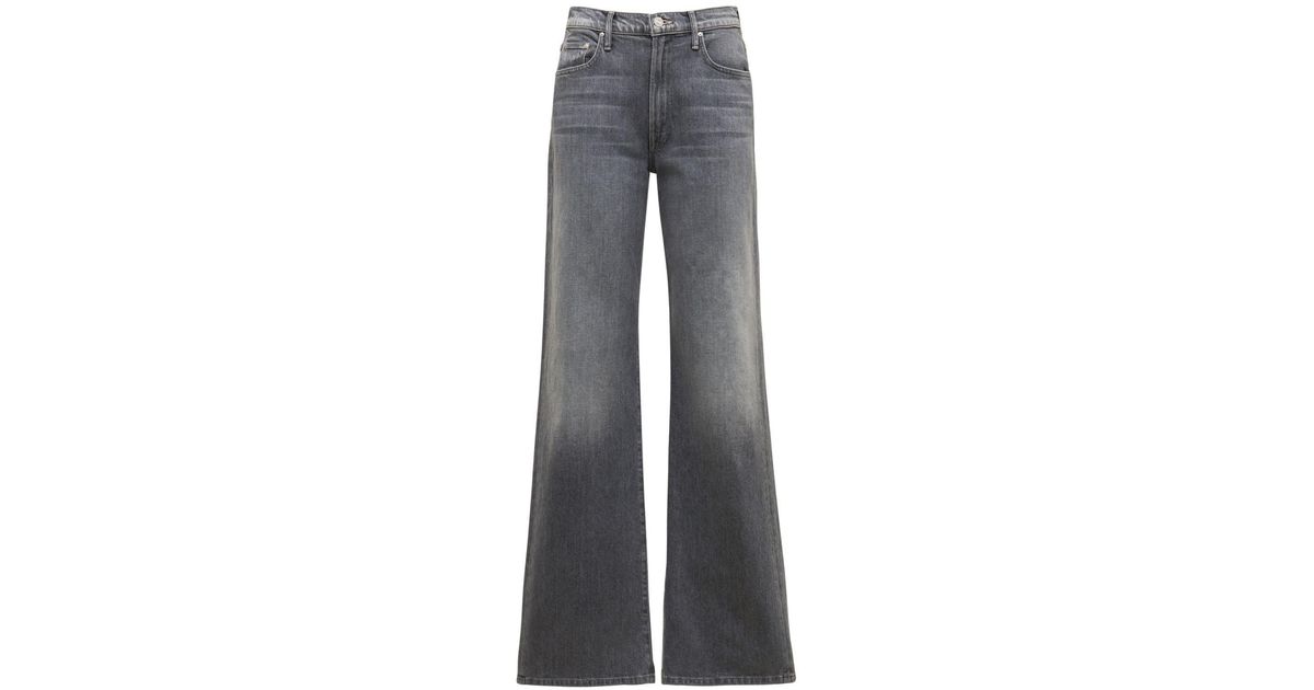 Mother The Maven Heel High Rise Wide Jeans in Blue | Lyst