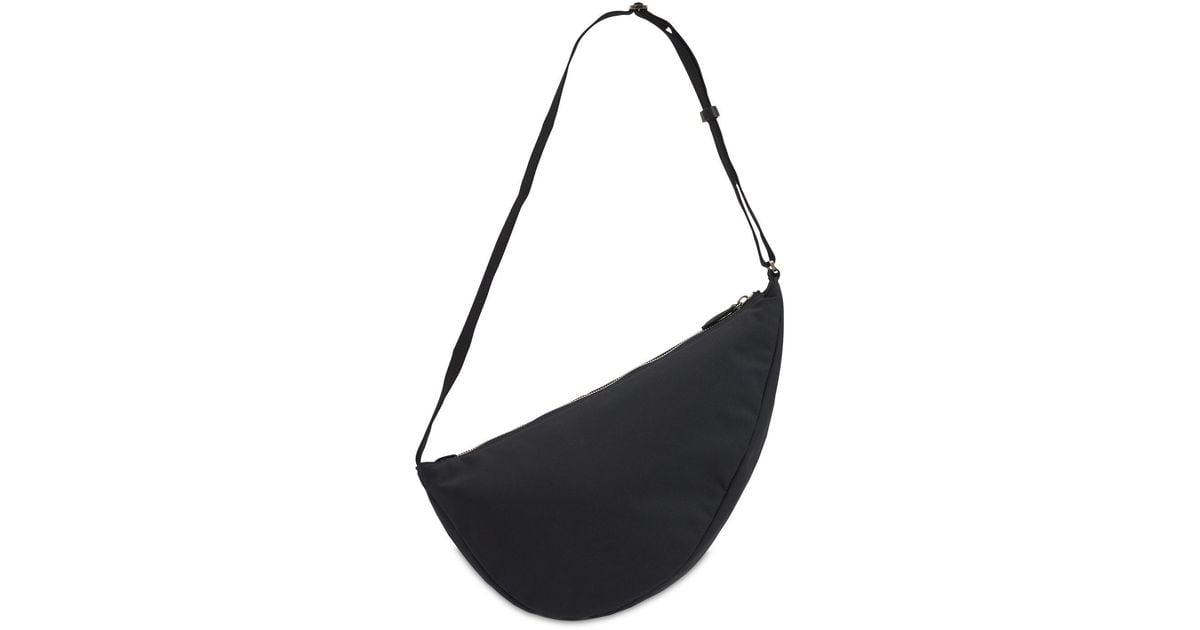 The Row Synthetic Slouchy Banana Two Nylon Shoulder Bag in Black Lyst