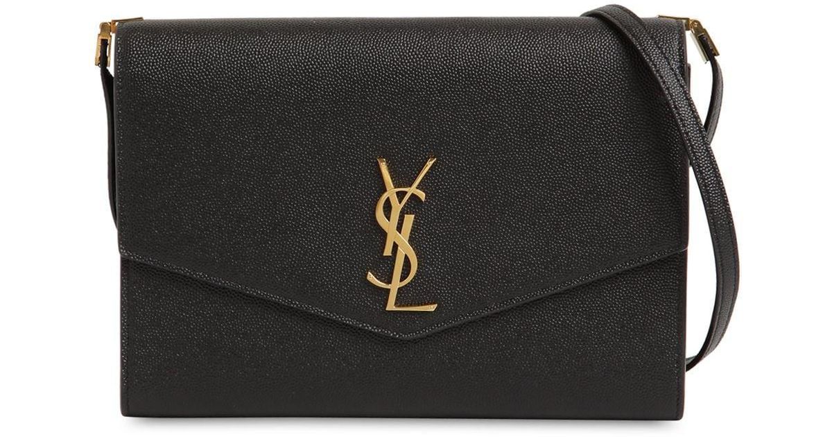 Saint Laurent, Bags, Saint Laurent Uptown Strap Bag Grain De Poudre  Embossed Leather Mini Rednwt