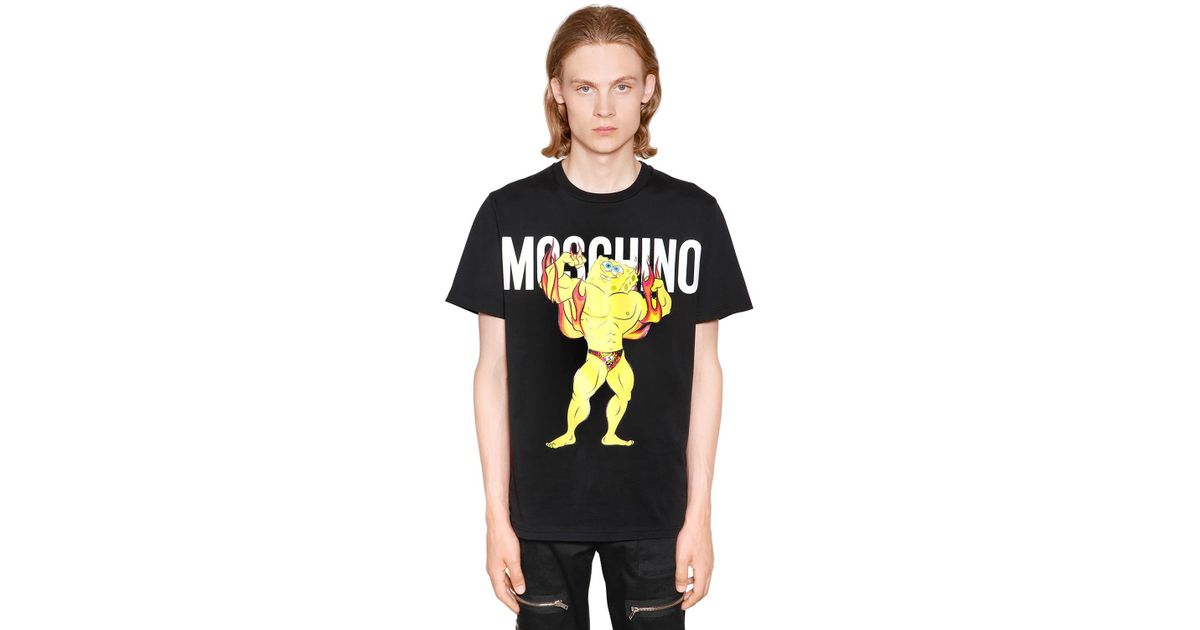 moschino spongebob t shirt