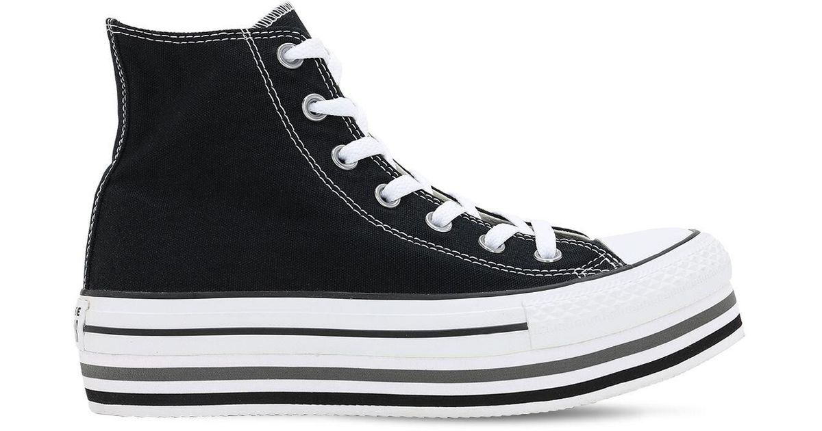 platform black converse high top