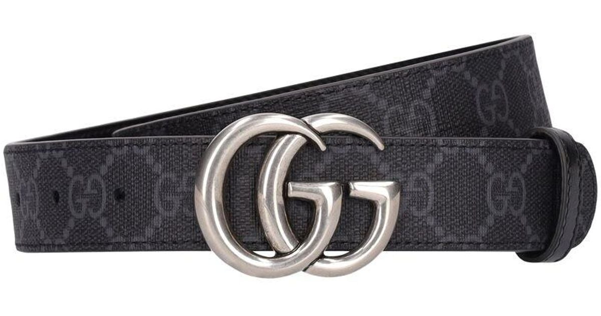 Gucci 3cm Logo Belt in Black for Men Lyst UK