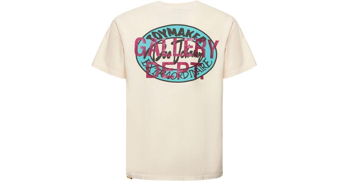GALLERY DEPT. Dead Batteries Cotton Jersey T-shirt in Gray for Men | Lyst