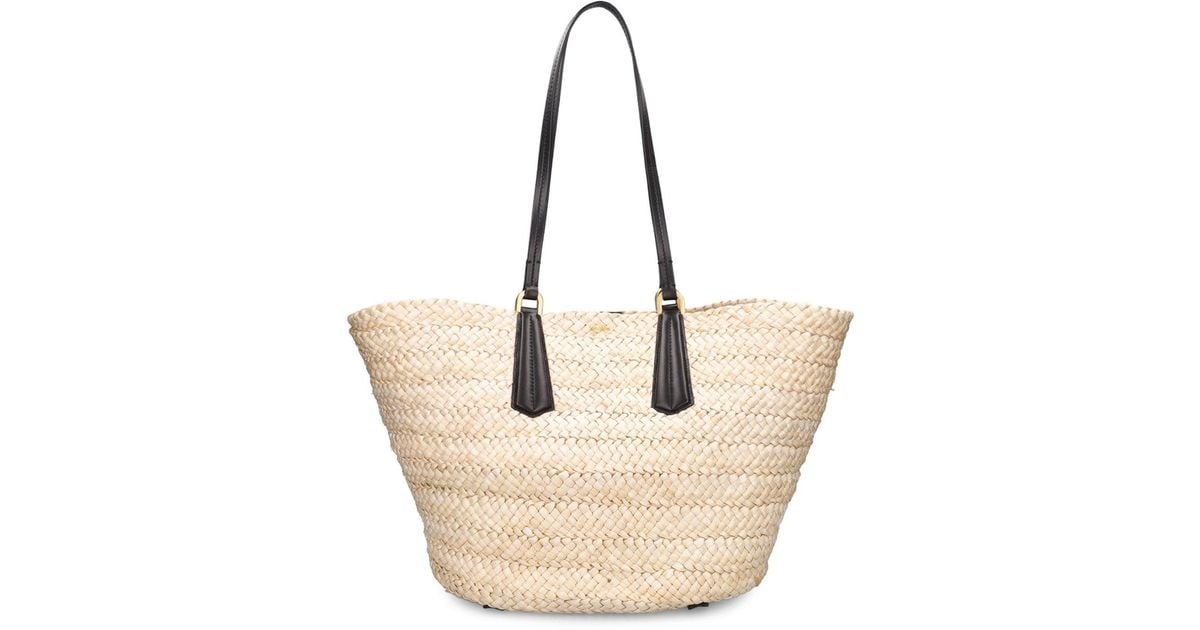 Max Mara Extra Large Panier Straw Tote Bag in Natural | Lyst