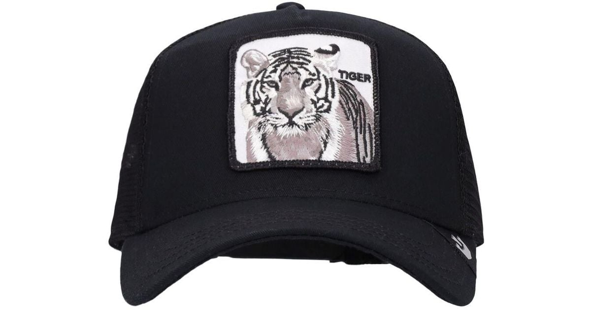 Goorin Bros The White Tiger Trucker Hat W/patch in Black for Men | Lyst UK
