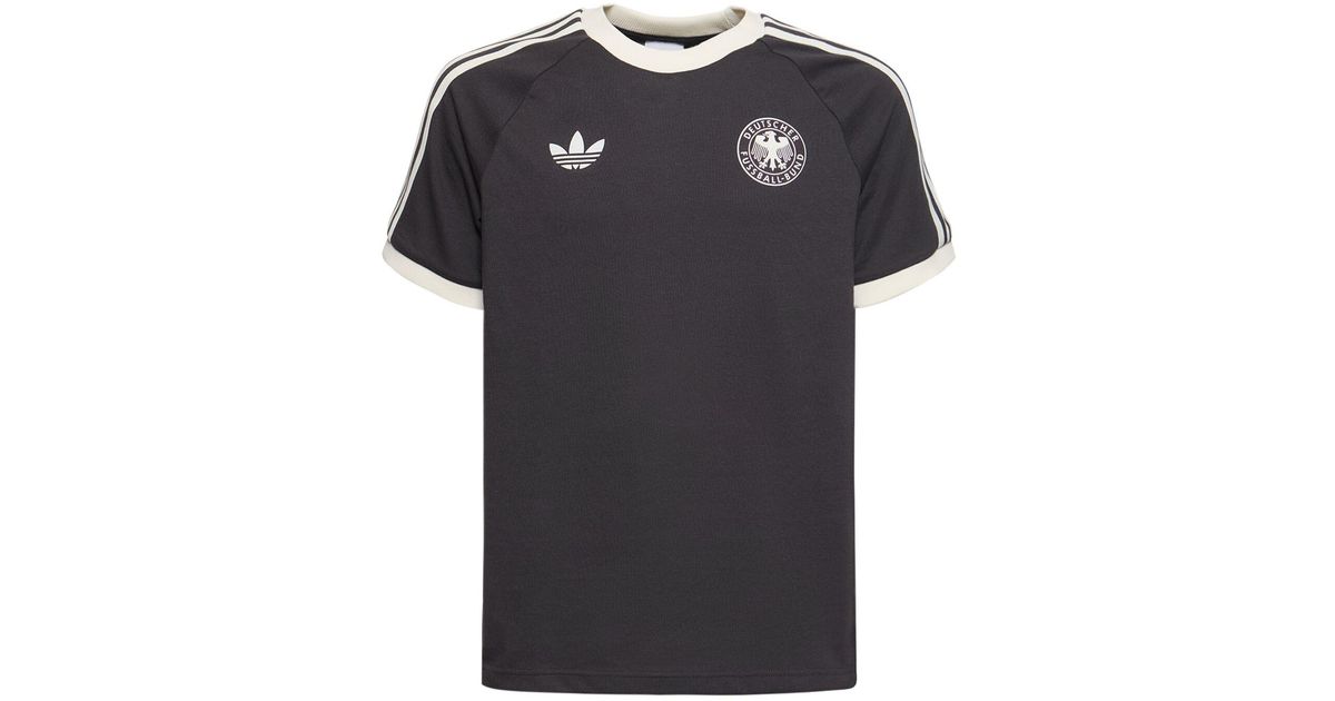adidas Originals Germany T shirt in Black for Men Lyst Canada