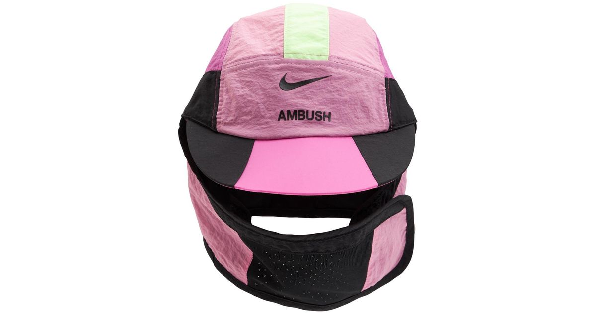 Nike Ambush Cap in Fuchsia/Black (Pink 