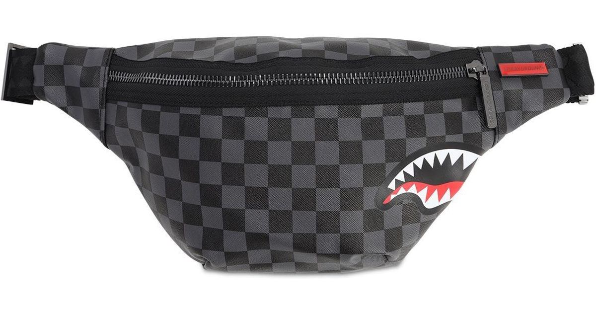 sprayground sharks in paris fanny pack