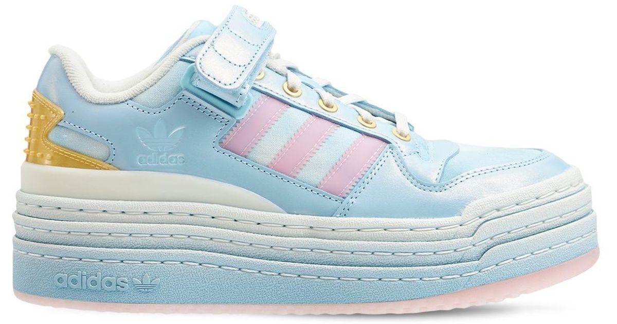 adidas Originals Leather Disney Triple Plat Forum Low Sneakers in Blue -  Lyst
