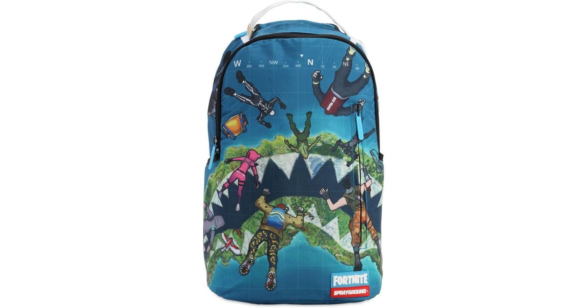 Sprayground Fortnite Island Backpack in Blue for Men | Lyst