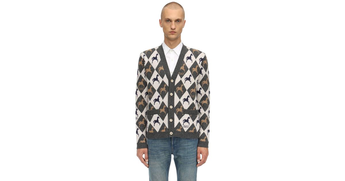 gucci horse cardigan