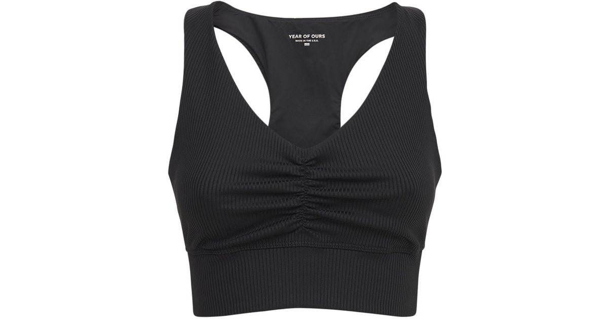 Year Of Ours Maria Halter Top in Black | Lyst