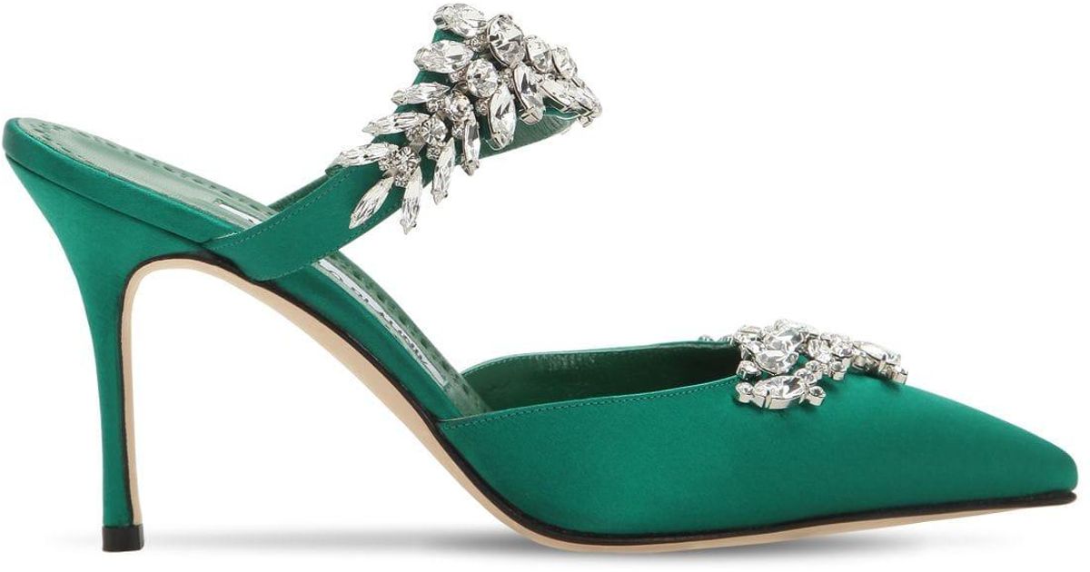 manolo blahnik lurum green