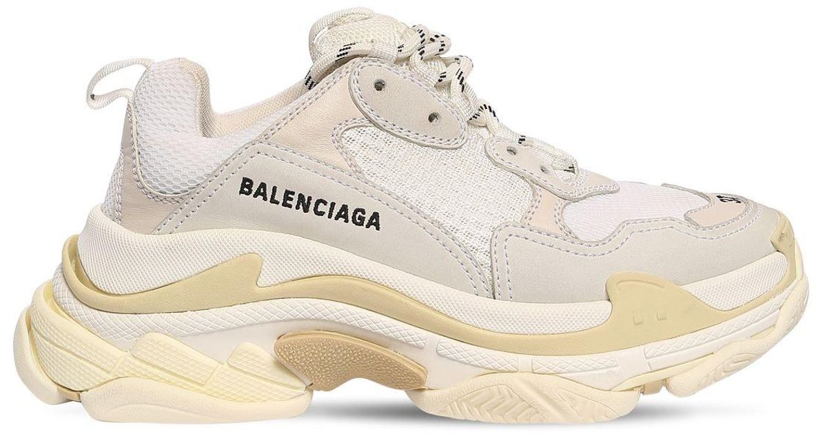balenciaga triple s white ecru