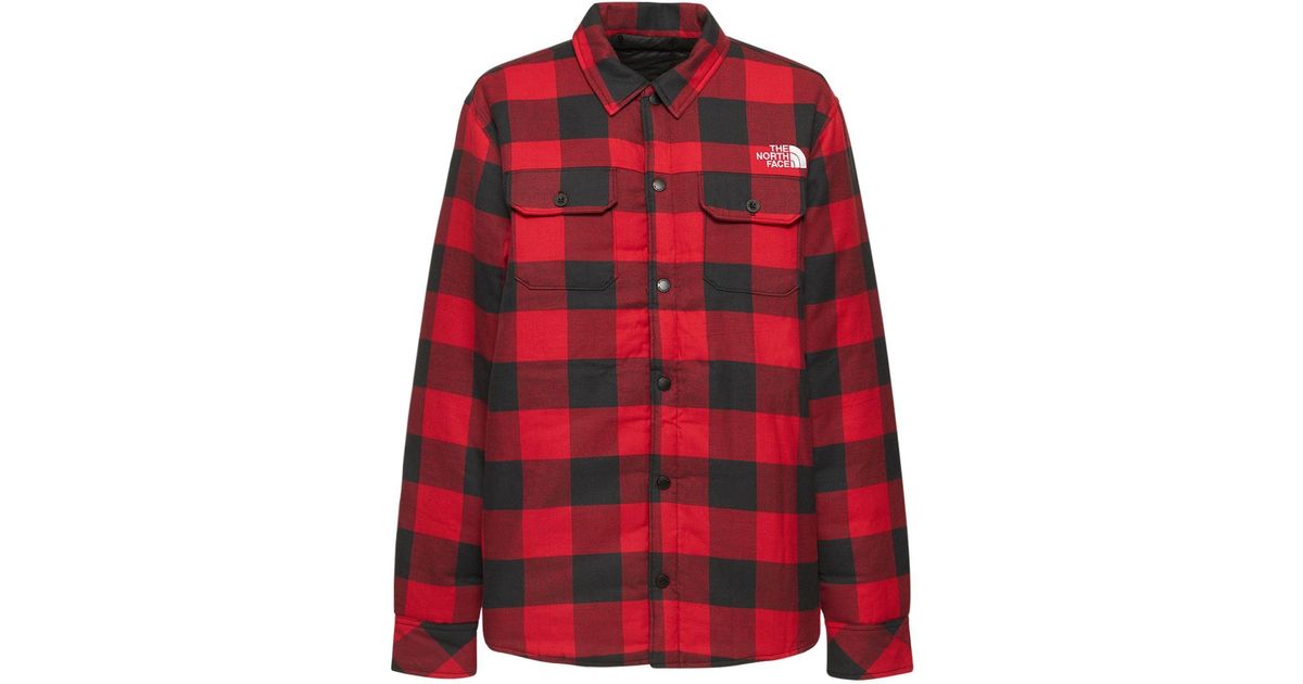 North face red plaid jacket deals