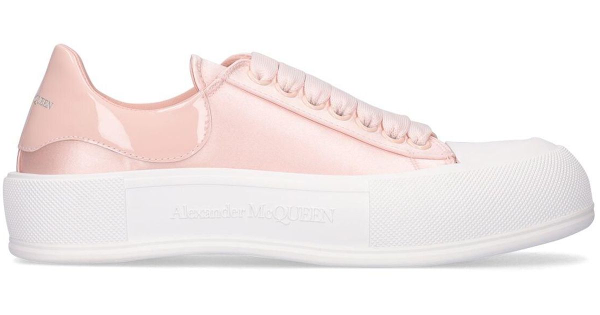 satin plimsolls