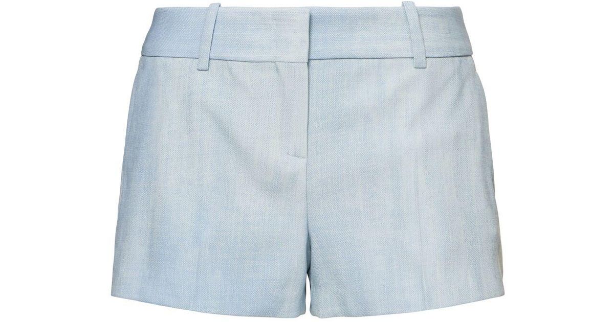 ショートパンツ ERMANNO SCERVINO D466P325EMY_S4217 Shorts Viscose Bermuda ERMANNO Ermanno Scervino Rhinestone Embellished Bermuda