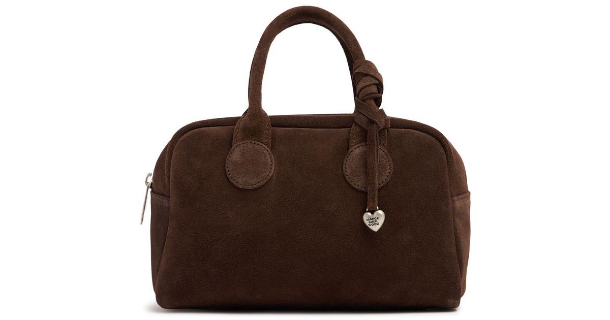 ★MARGE SHERWOOD★ SOFT BOWLING BAGblond wood suede DD047667 Marge Sherwood Soft Bowling Bag | italist