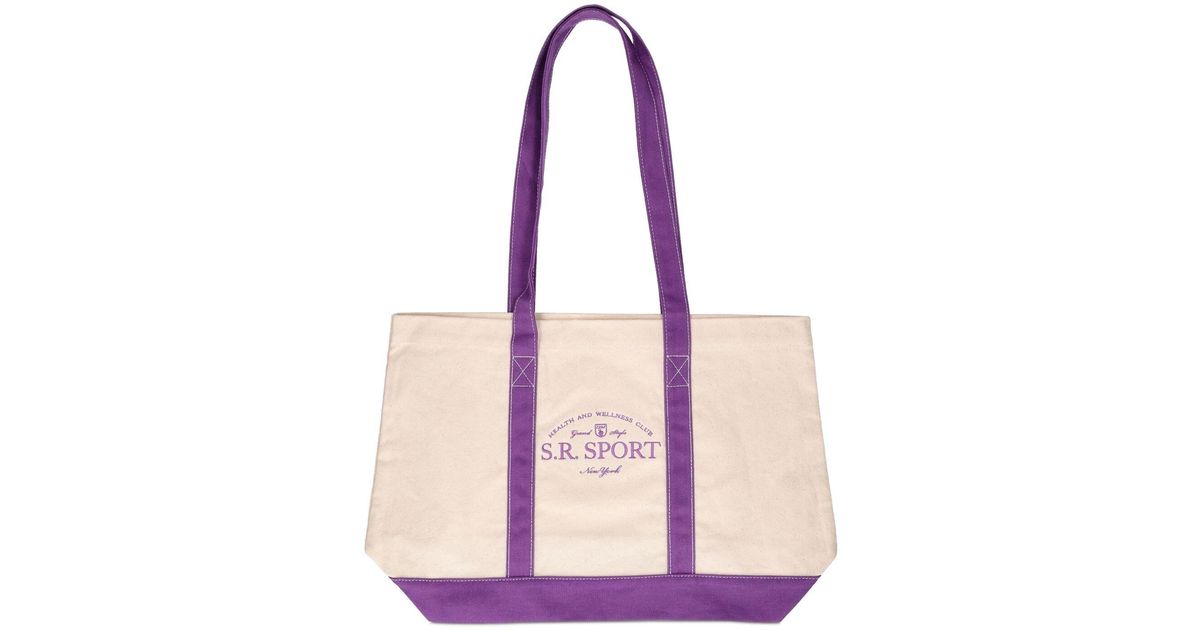 Sporty & Rich Wimbledon Cotton Tote Bag Lyst UK
