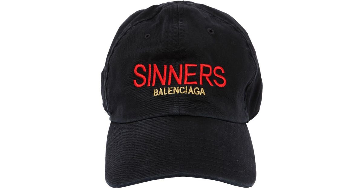 balenciaga sinners cap fake