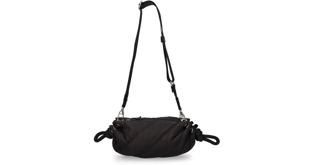 Ganni Small Quilted Recycled Tech Duffle Bag in Black Lyst UK