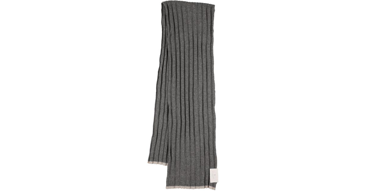 Écharpe BRUNELLO CUCINELLI En Cashmere & Soie - Multicolore Rayée - Fait Main Vintage - Très Bon état
