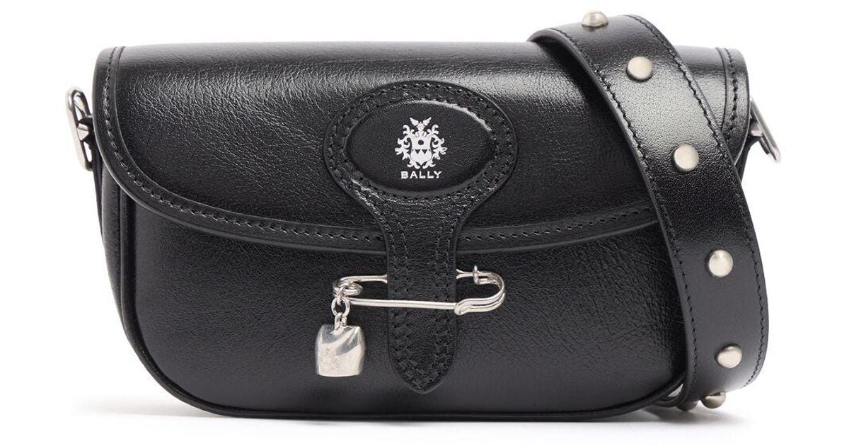 SW Beckett leather shoulder bag∴ Bally Sw Beckett Leather Shoulder Bag Unique in Black | Lyst