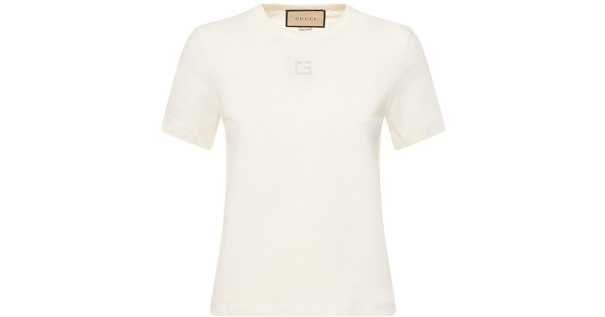 gucci white t shirt women's