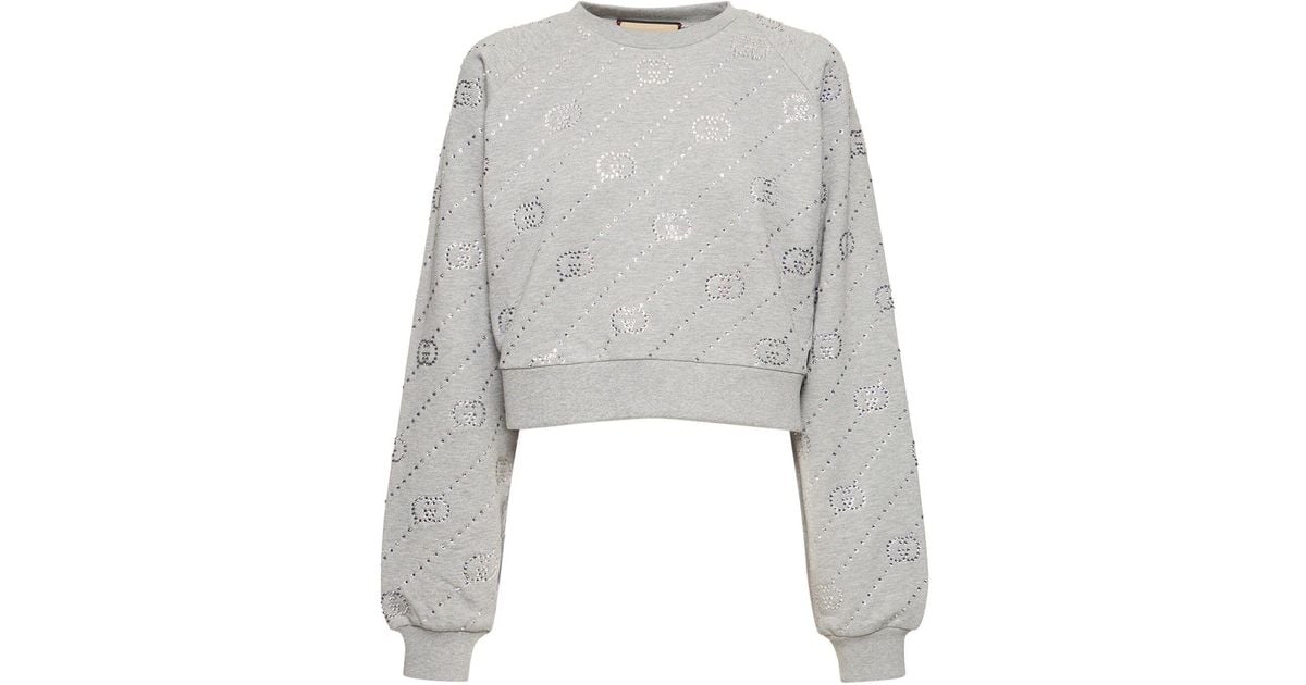 Gucci cropped sweatshirt sales